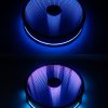 360 Photo Booth Blue stage colours and variations on a black background