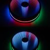 360 Photo Booth Multi colour stage colours and variations on a black background